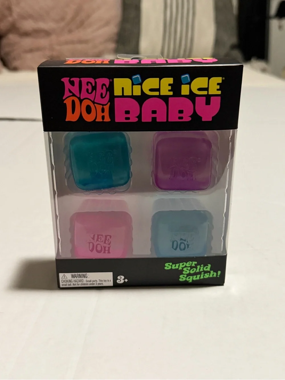 NeeDoh Nice Ice Baby 4-Pack Mini Squishy Fidget Toys New Sealed